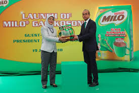 Image result for halimah drink milo gif