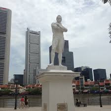 Image result for sir stamford raffles statue gif