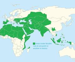 All the lands that were ruled by Muslims at one point or ...
