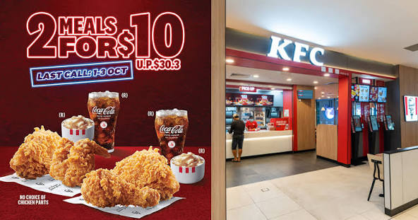 KFC Singapore's Popular 2-FOR-$10 Meal Promotion Returns to Most ...