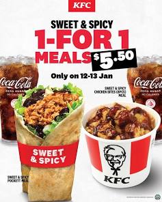 KFC Promotion: 1-for-1 Sweet & Spicy Pockett Meal and Chicken ...