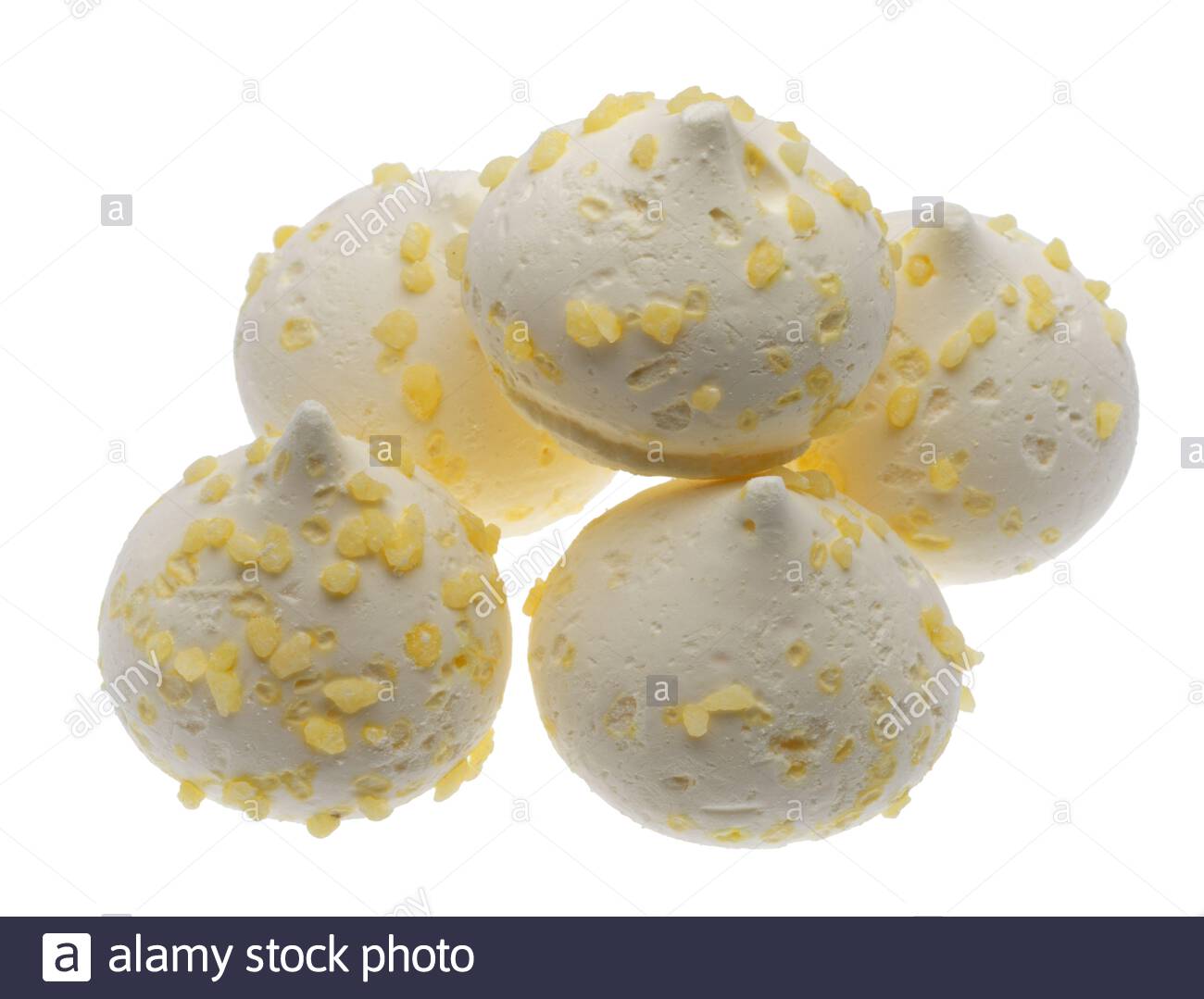 a-group-of-five-mini-meringues-against-a-white-background-2AK948T.jpg