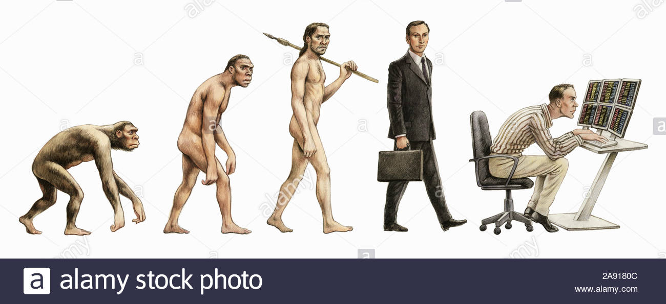 evolution-stages-of-man-from-walking-on-all-fours-back-to-bent-over-computer-2A9180C.jpg
