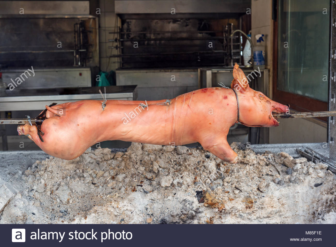 grilled-whole-pig-on-a-skewer-traditional-greek-food-M85F1E.jpg
