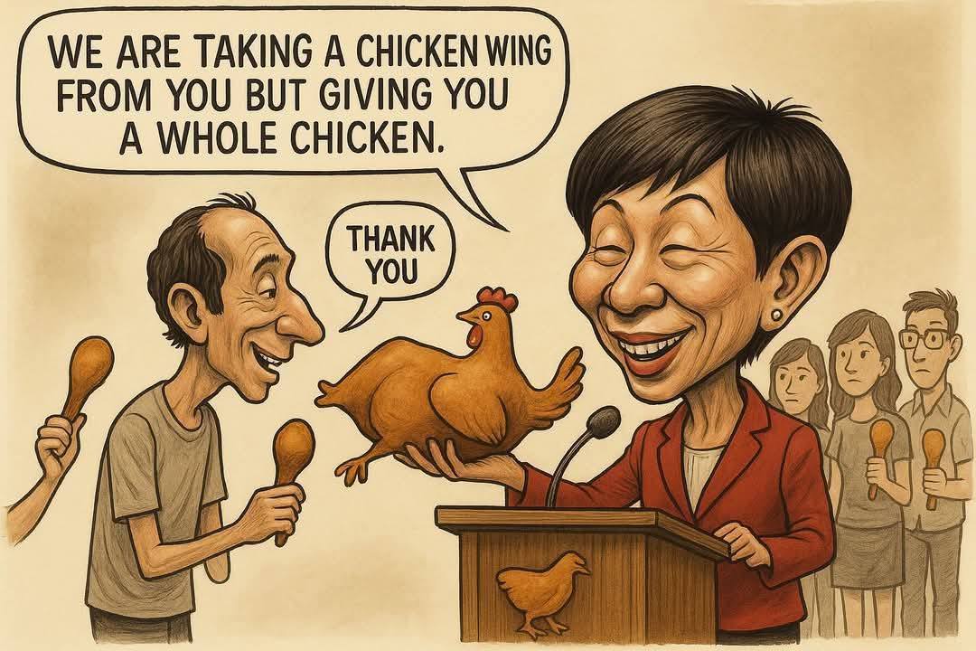 We are taking a chicken wing from you but giving you a whole chicken - Grace Fu.jpg